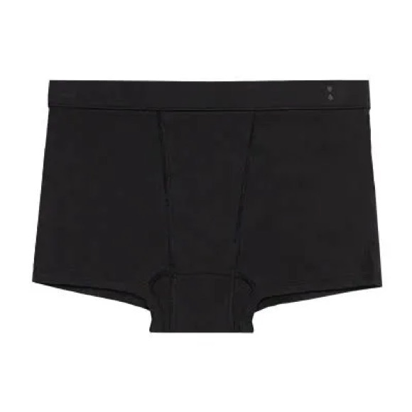 NWT Thinx Moderate Absorbency Period Boyshort Underwear Black Women's Size 0X - Picture 2 of 3